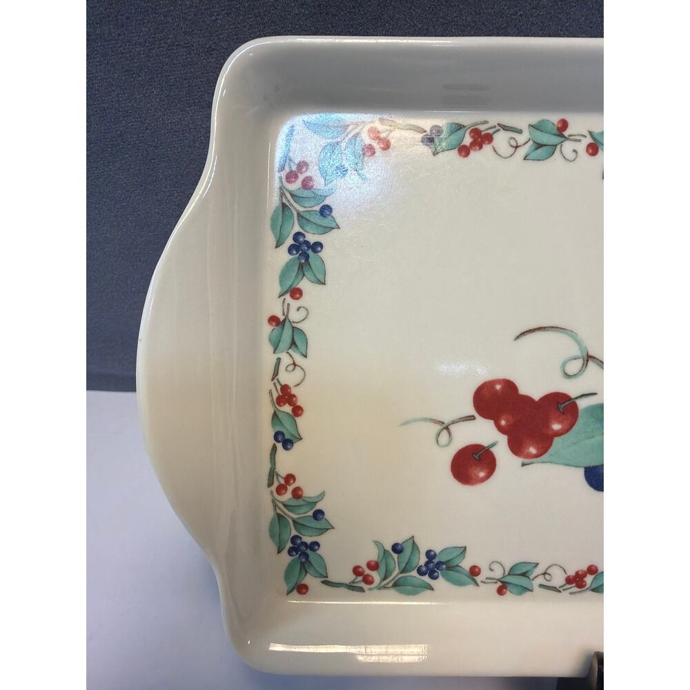 VTG Eurita Reston Lloyd Corelle Abundance Melamine Rectangle Serving Tray 14.75" - Picture 3 of 7